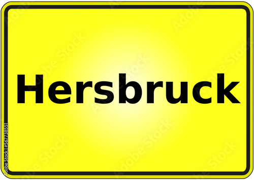 Ortseingangsschild Deutschland Stadt Hersbruck