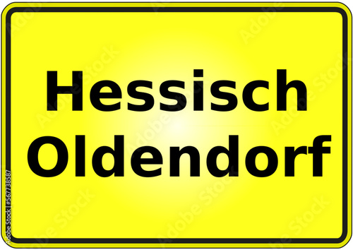 Ortseingangsschild Deutschland Stadt Hessisch Oldendor