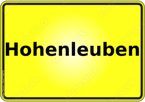 Stadteingangsschild Deutschland Stadt Hohenleuben