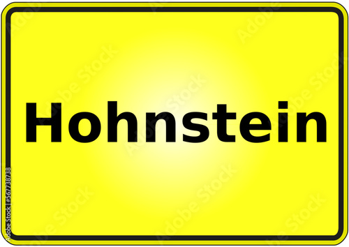 Ortseingangsschild Deutschland Stadt Hohnstein