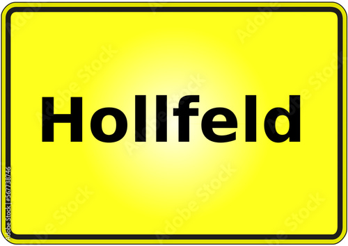 Ortseingangsschild Deutschland Stadt Hollfeld
