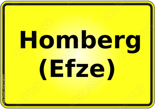 Stadteingangsschild Deutschland Stadt Homberg (Efze)