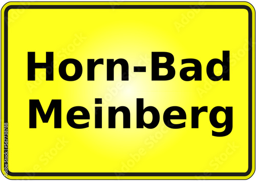 Ortseingangsschild Deutschland Stadt Horn - Bad Meinberg