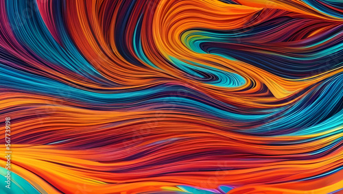 abstract lines, generated AI