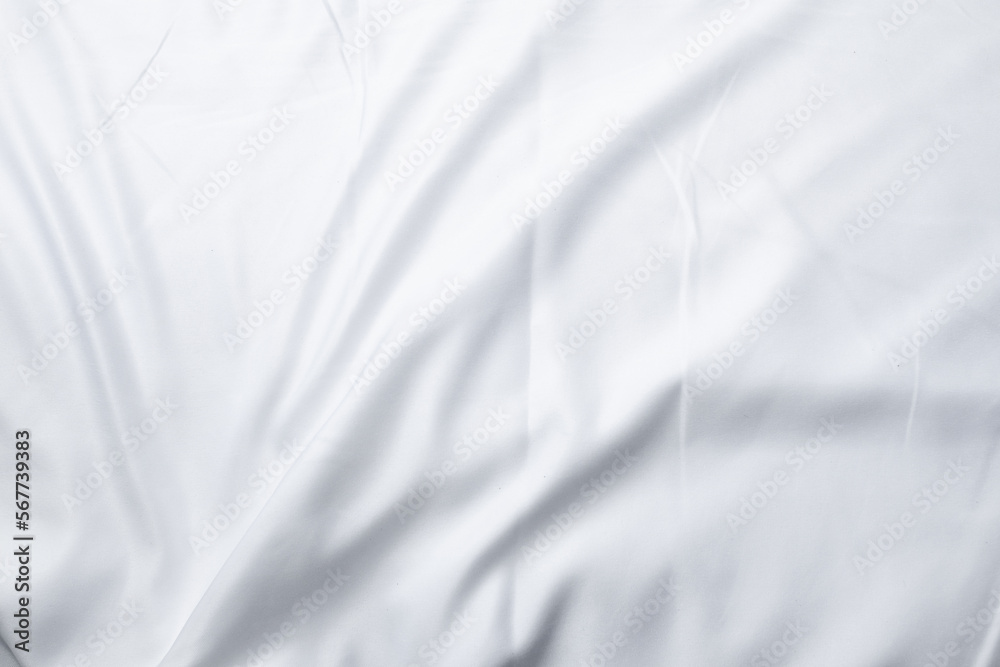 white bed linen gradient texture blurred curve style of abstract luxury fabric,Wrinkled bed linen and dark gray shadows,background