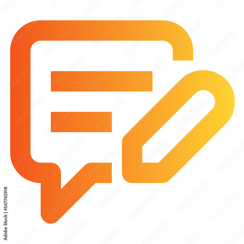 Message Write gradient icon Message Write gradient icon