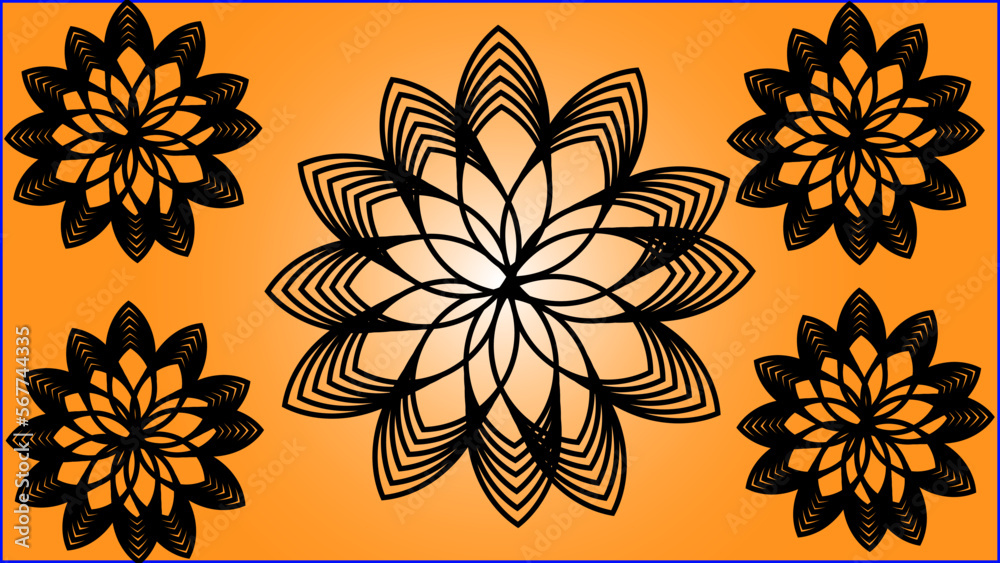 Fototapeta premium pattern with flowers