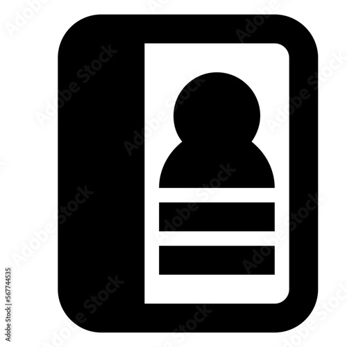 Phone Book glyph icon