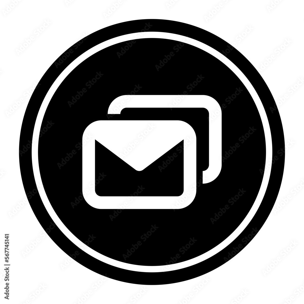 Mail Circular line icon Mail Circular line icon