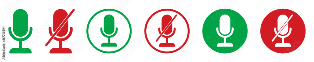 Microphone vector icon.  Mic button icon.  EPS 10