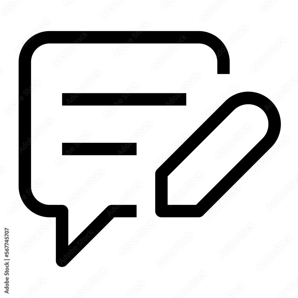 Message Write line icon Message Write line icon