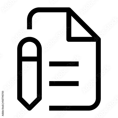 Note line icon