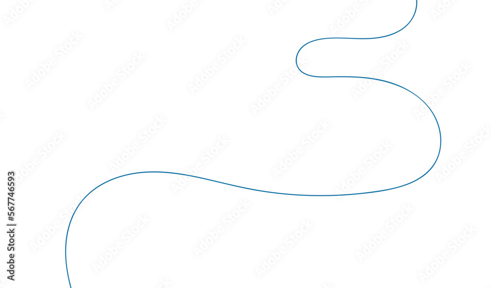 linea singola, semplice, concetto movimento