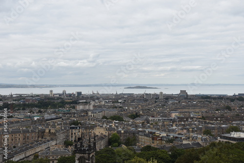 Aerial view of Edinburgh city centre with buildings and landmarks.  © ReayWorld