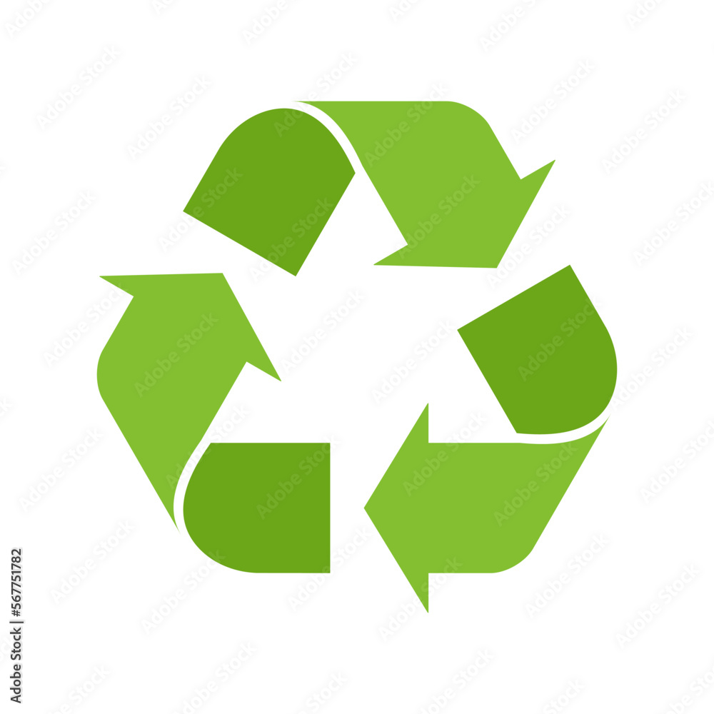 Fototapeta premium Green recycle symbol