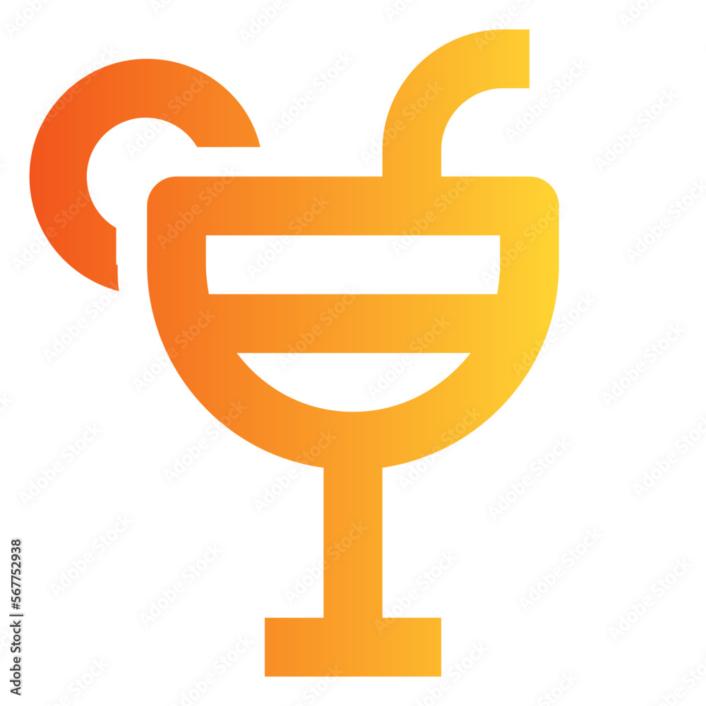 Cocktail gradient icon Cocktail gradient icon
