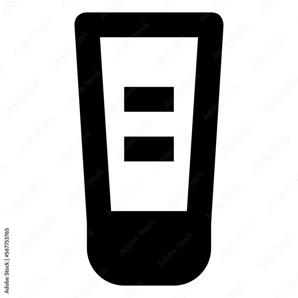 Sunscreen glyph icon Sunscreen glyph icon