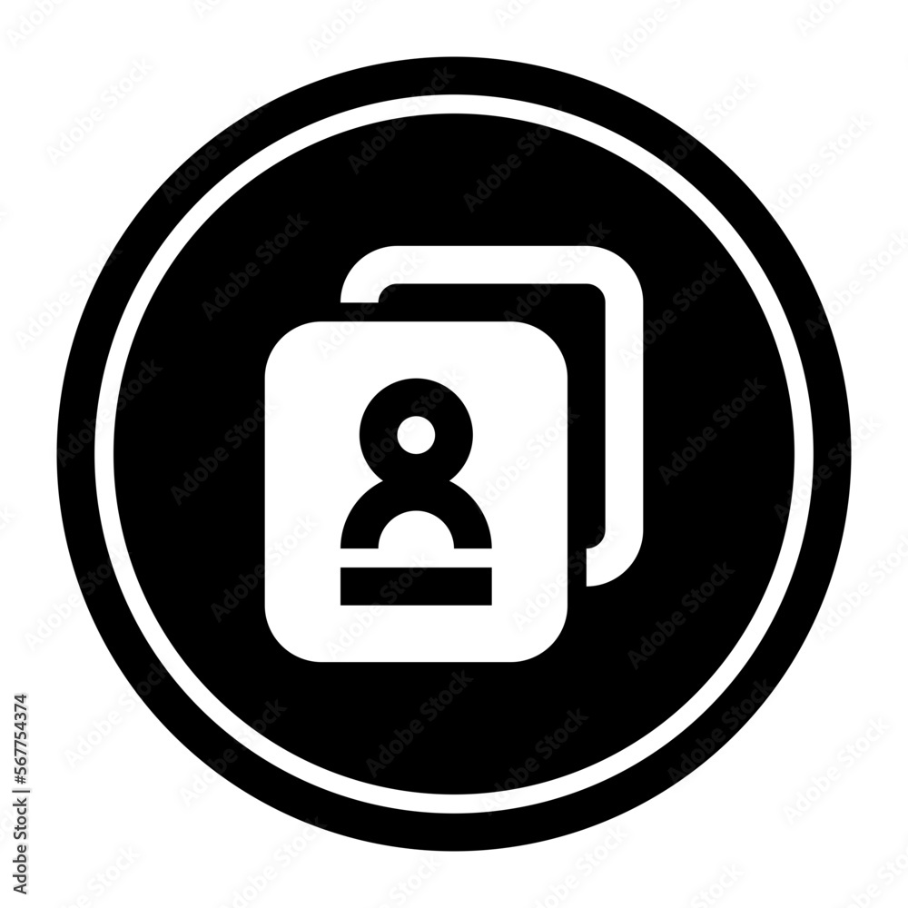 Passport Circular line icon Passport Circular line icon
