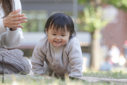 笑顔の赤ちゃん