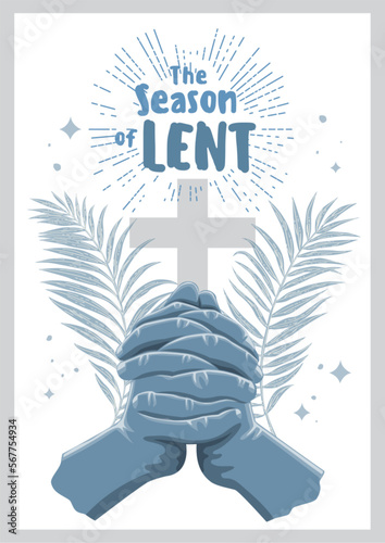 Lent Season, Holy Week and Good Friday Concepts