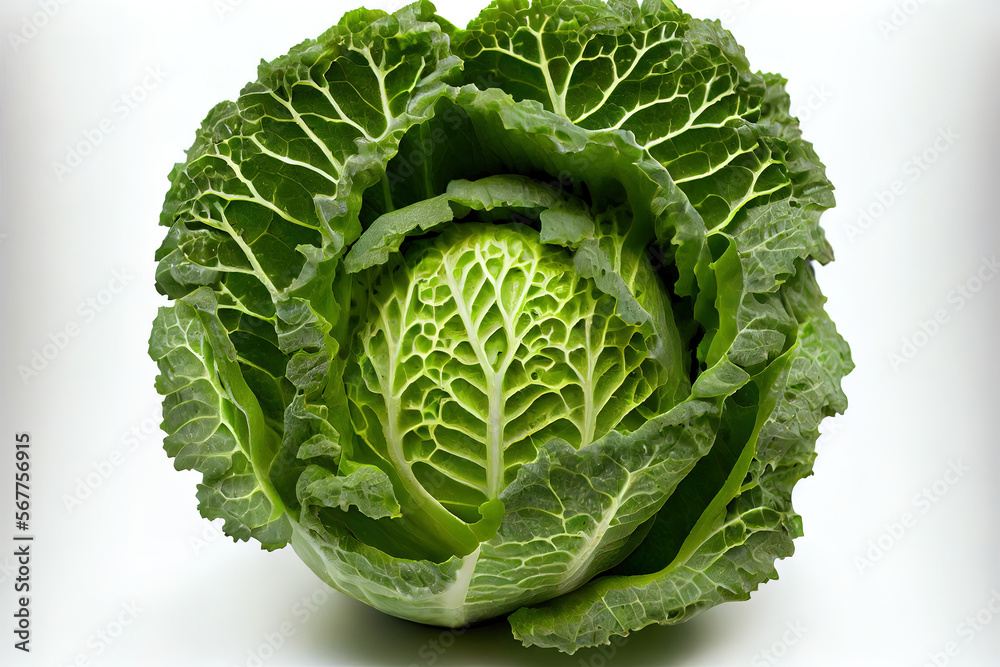 Fototapeta premium Fresh One natural Savoy Cabbage