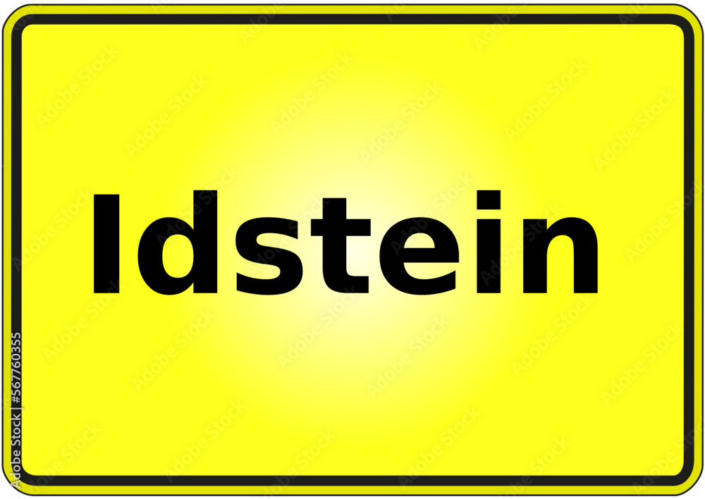 Stadteingangsschild Deutschland Stadt Idstein Stadteingangsschild Deutschland Stadt Idstein