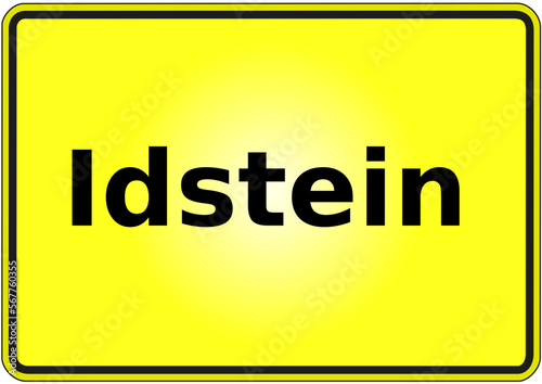 Stadteingangsschild Deutschland Stadt Idstein