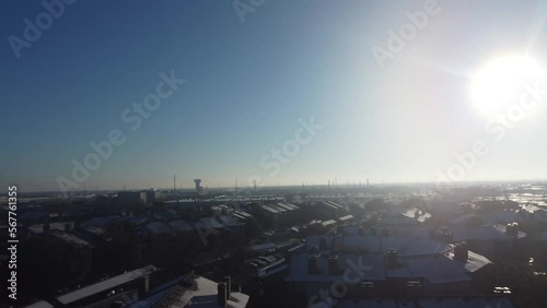 sunset over the city Garland Texas