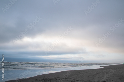 Long Beach  WA stormy Day on Beach