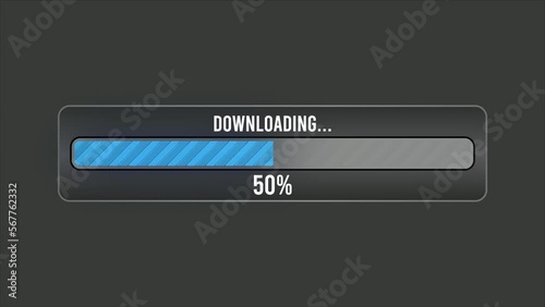Download progress bar on background