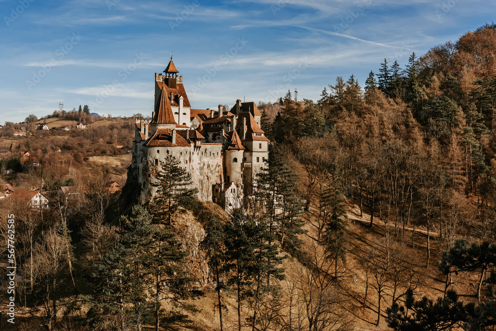 Medieval Dracula Bran Castle in Transylvania