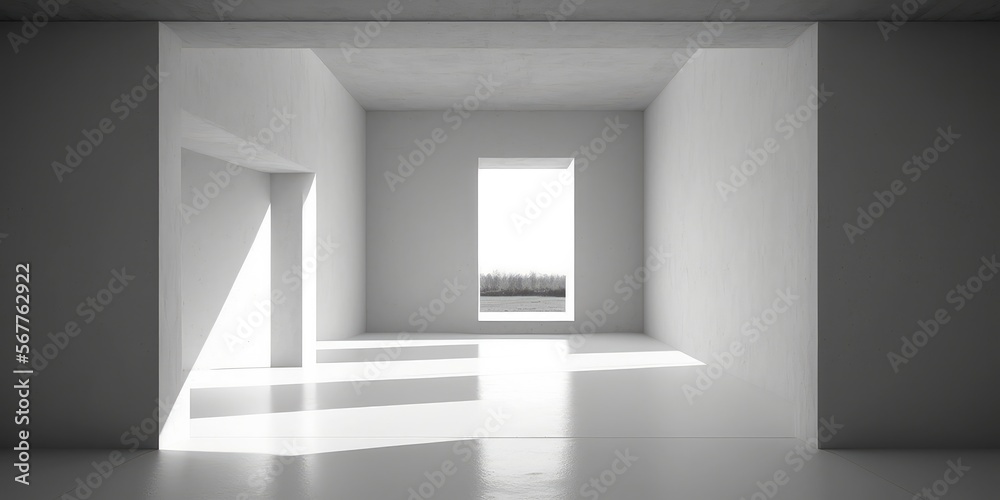 A modern and minimalist space that combines form and function in unique and contemporary way A modern and minimalist space that combines form and function in unique and contemporary way