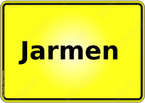 Stadteingangsschild Deutschland Stadt Jarmen