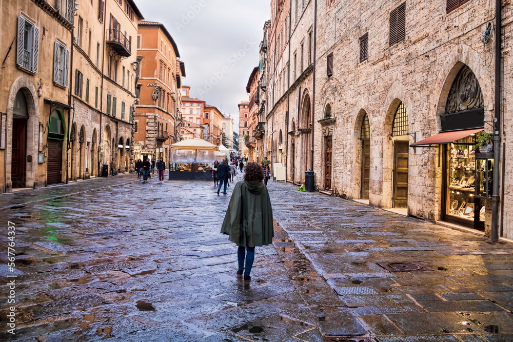 perugia, italien - shoppingmeile corso vannucci
