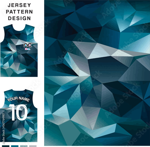 Abstract diamond concept vector jersey pattern template for printing or sublimation sports uniforms football volleyball basketball e-sports cycling and fishing Free Vector.