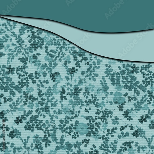 tapisserie vagues vertes