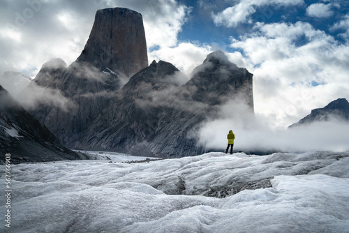 Tupermit Glacier in Akshayuk Pass. Auyuittuq National Park, Baffin Island, Canada. photo