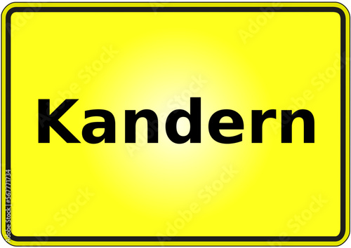 Ortseingangsschild Deutschland Stadt Kandern