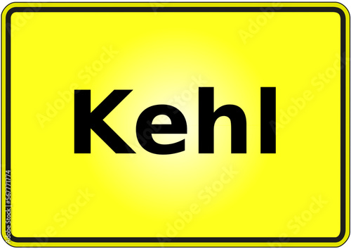 Ortseingangsschild Deutschland Stadt Kehl