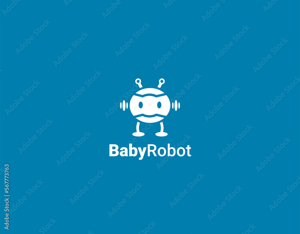 Baby Robot Logo Design