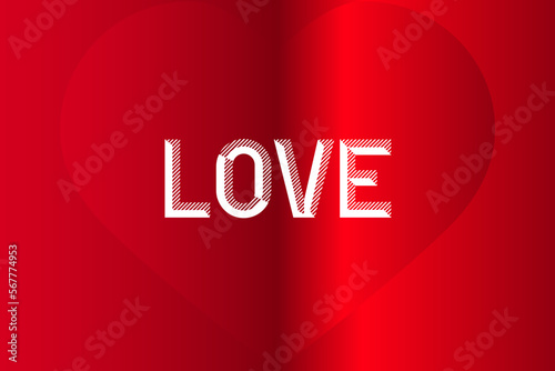red background in valentines day concept.