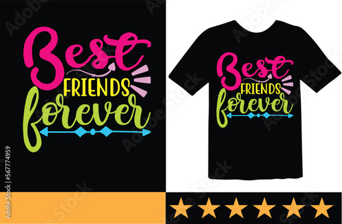 Best friends forever svg t shirt design