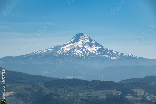 Mt. Hood Mountain And Valley View in Hood River Oregon
