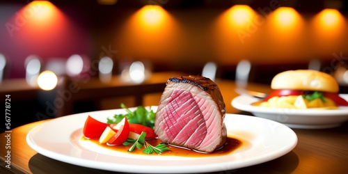 Steak Fillet in Restaurant 