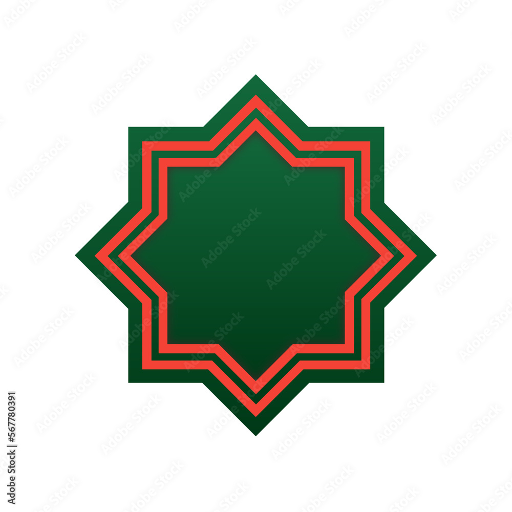 red green Islamic graphic decor star for eid mawlid ramadan red green Islamic graphic decor star for eid mawlid ramadan