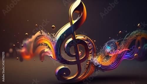 music note background. Design element for song, melody or tune.