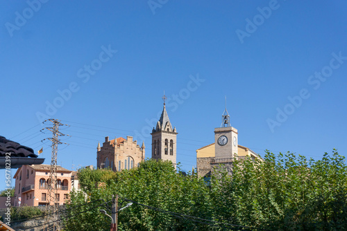 View of the New Church of Santa Eulalia in the Puebo de Gironella photo