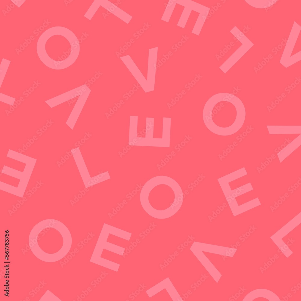 Love pattern letters pink background text design Love pattern letters pink background text design