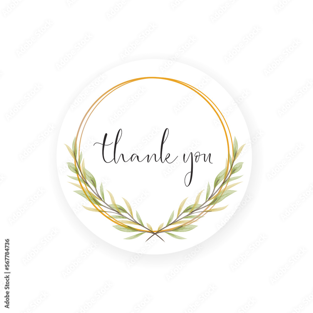 Vector Calligraphy Thank You Hand Lettering