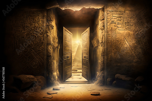 Fototapeta Inside the secret tombs of Egyptian Pharaohs